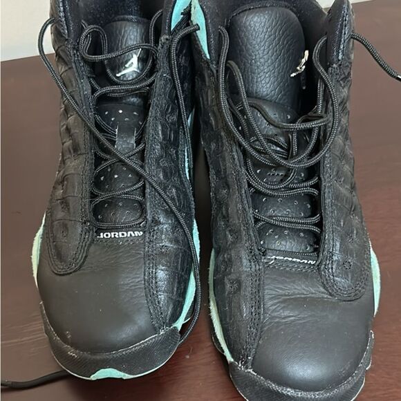 Youth 4Y JORDAN 13 RETRO GS 'ISLAND GREEN' - Picture 2 of 7